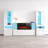 Camberlynn 110.2" Modern Entertainment Center with Electric Fireplace, High Gloss Finish, Media Storage-1047876850