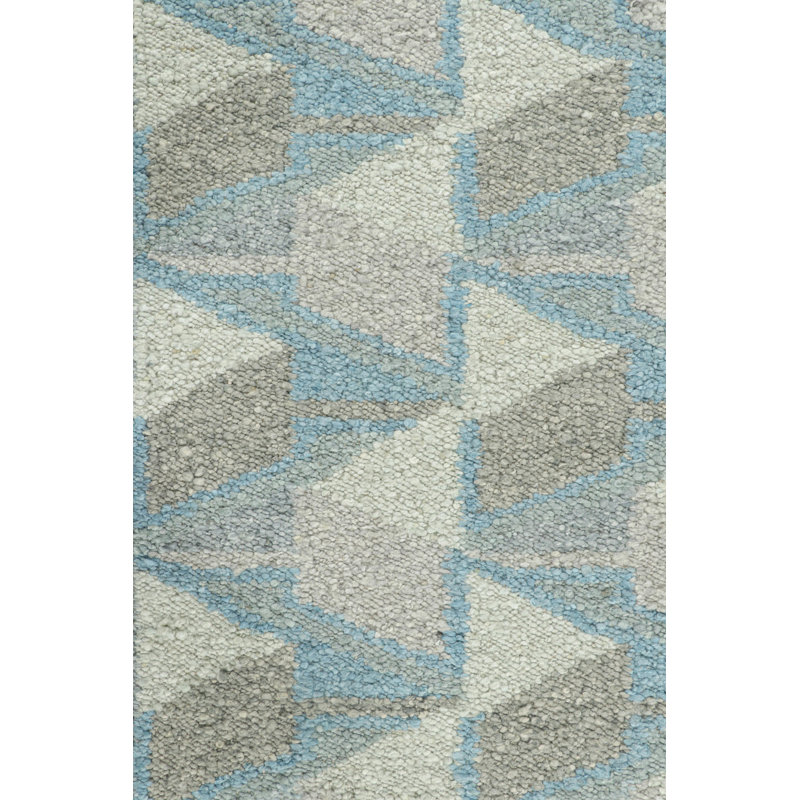 Scandinavian Wool Geometric Area Rug, Rectangle 10' x 14'