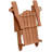 HDPE Adirondack Foldable Chair Wood Texture With Cup Holder(Set Of 6)-476454606