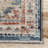Mauna Oriental Medallion Loa Power Loom Performance Blue/Orange Rug-109013591