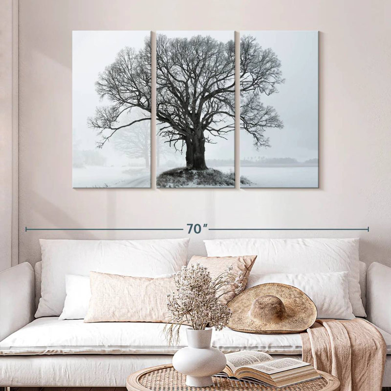 Harnek Oak Tree In Winter, 32" H x 50" W