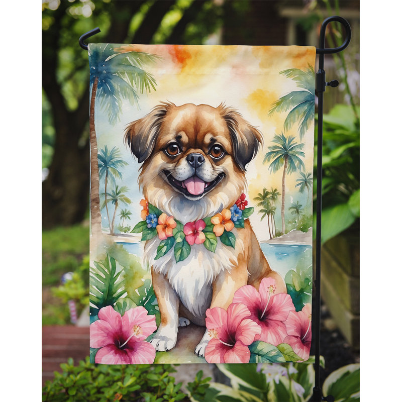 Drapeau de jardin en polyester double face H 15,5 po x l 11,25 po