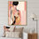 Sensual Elegance Art Nouveau Woman Pink and Gold - Print