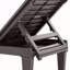 Ensemble de chaises longues d'extérieur 2 pièces avec dossier réglable (ensemble de 2) pour terrasse, bord de piscine ou plage, brun foncé