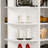 Rotating Shoe Rack Tower, 7-Tier Spinning Shoe Rack, Free Standing 360° Revolving Shoe Organizer,  High Bottom Design Shoe Tower Spinning Storage Lazy Susany, Fits 28 Pairs Of Shoes (7-Tier )
