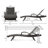 Hickey Outdoor Wicker Chaise Lounge Set with Table