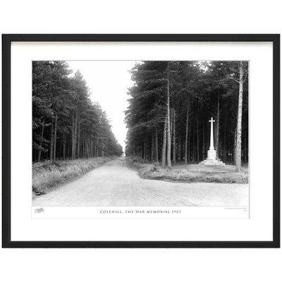 Colehill, the War Memorial 1923 1 Piece Single Picture Frame Wall Art