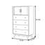 Commode simple et moderne avec tiroirs