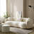 93.6" Teddy Boucle Fabric Curved Modern Sofa-2093950923-2092739316