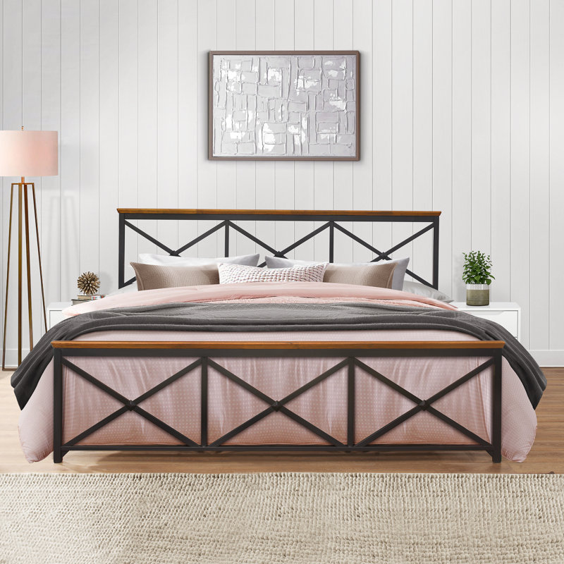 Hagood Metal Open-Frame Bed, King