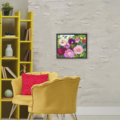 Cadre flottant Tea Garden Mums, design par Lee Ann Zirbes