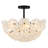 Audrey 4-Light Matte Black Semi-Flush Mount