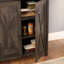 Armoire de cuisine avec support à micro-ondes Coffee Bar