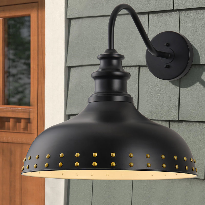1-Matte black iron art dimmable wall lamp