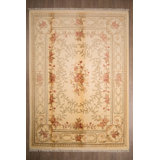 Palace Wool Oriental Area Rug in Beige