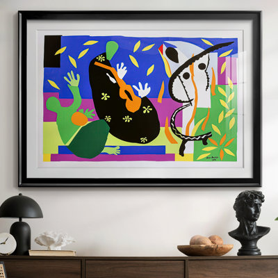 The Sorrows of the King (La Tristesse du Roi)-Henri Matisse-Framed Print with Mat and glass-1952