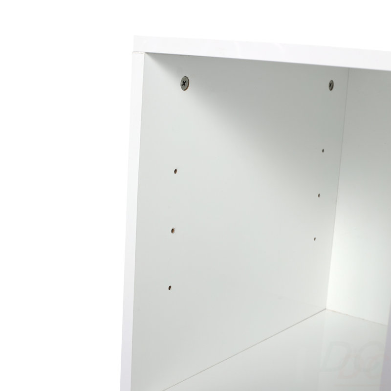 Meuble-lavabo à fermeture en douceur 48 po avec lavabo, deux petites tablettes de rangement, armoire combinée 24 po et 12 po (KD-Packing)