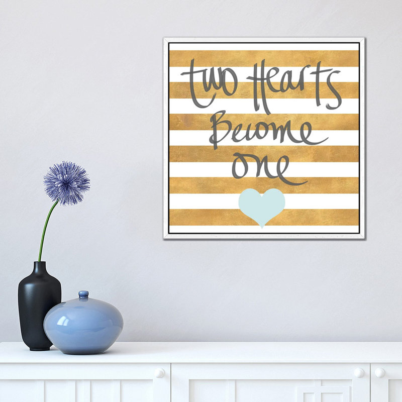 Wedding I by Sd Graphics Studio - Print on Canvas, White Framed Canvas, 66.04 cm H x 66.04 cm W