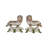 Stoneware Staffordshire Dog Bookends