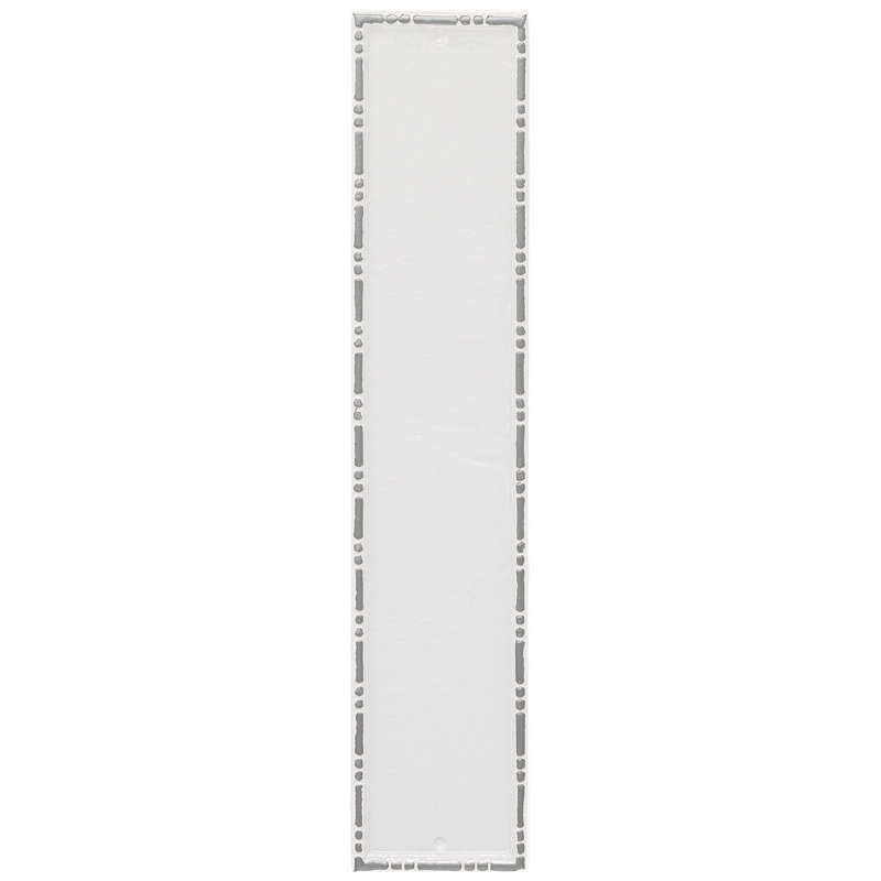 Lincoln Rectangle Wall Plaque, White / Silver, Yes
