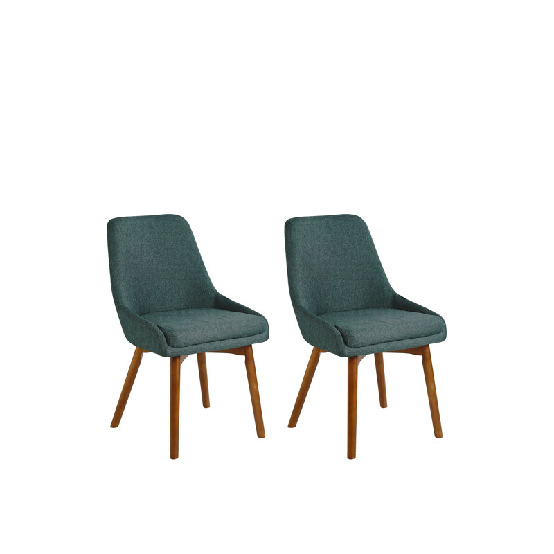 Rozzer 39cm H Polyester Blend Upholstered Side Chair, Green