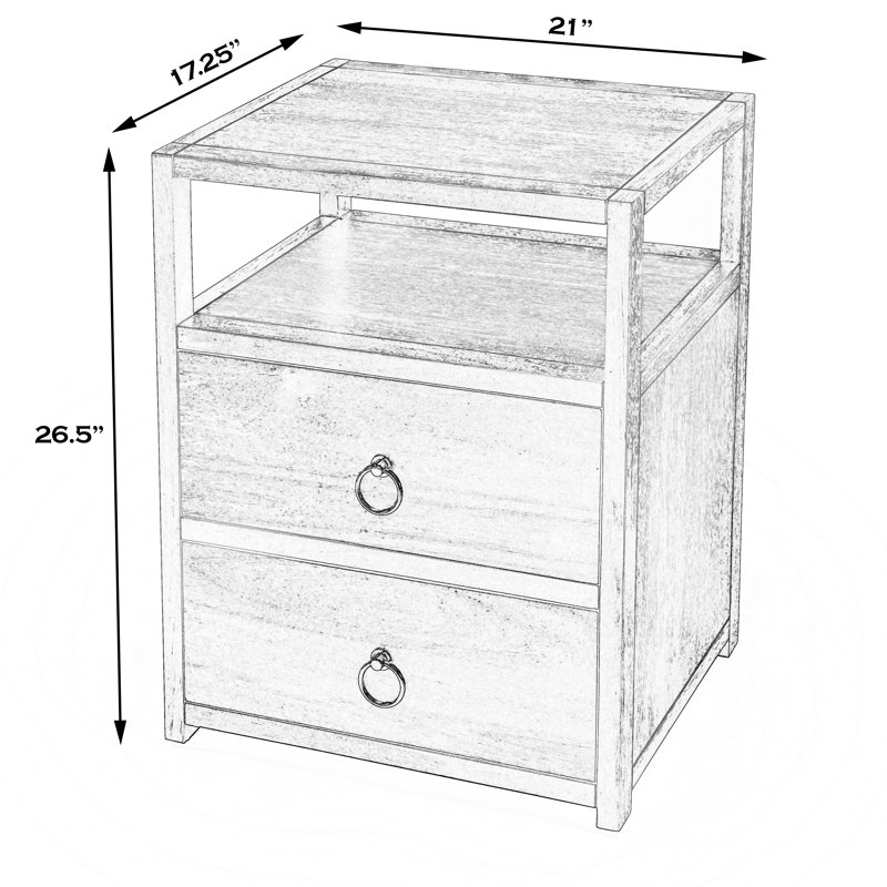 Lark Nightstand, Black