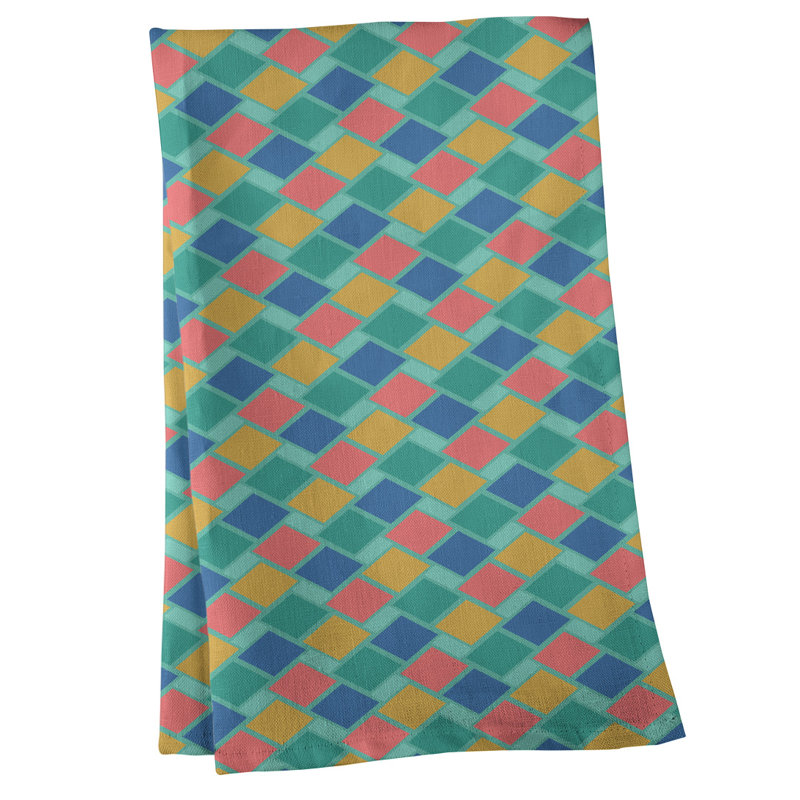 Mcguigan Tea Towel Kitchen Towel, Cotton Twill, Green/Red