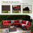 Keyala 7 Piece Rattan Sectional Seating Group with Cushions-654167928