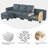 Surbiton Upholstered L-Shaped Sectional Reversible-983702203