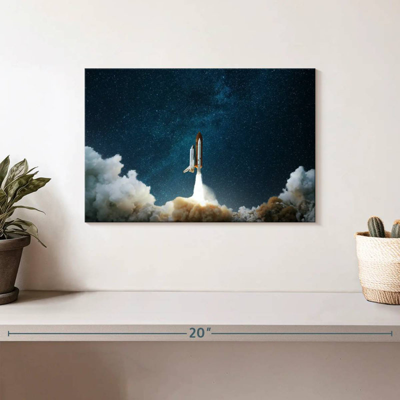 Oberle Panoramic Rocket Launch, 8" H x 12" W