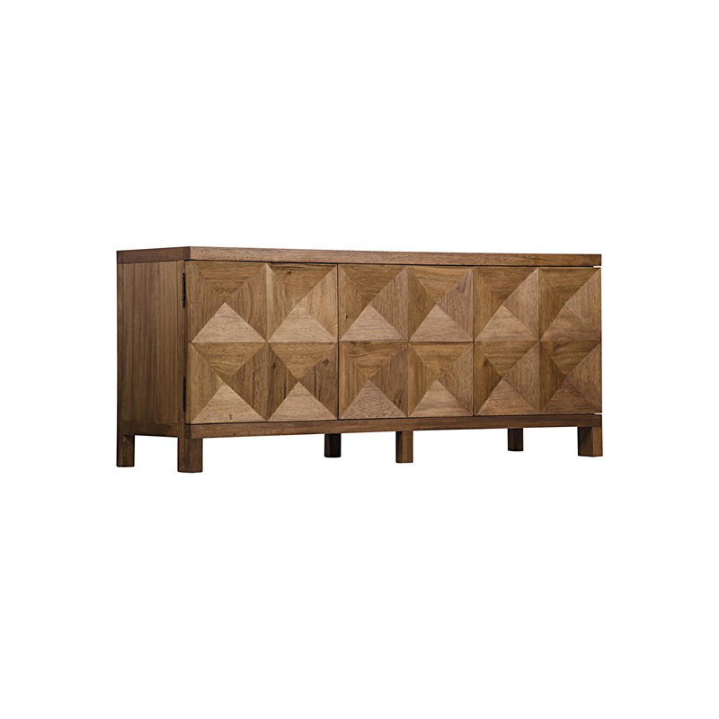 Quadrant 76'' W Solid Wood Sideboard, Dark Walnut