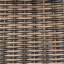 Banc d'extérieur 1 pièce en bois d'acacia, finition teck + osier gris