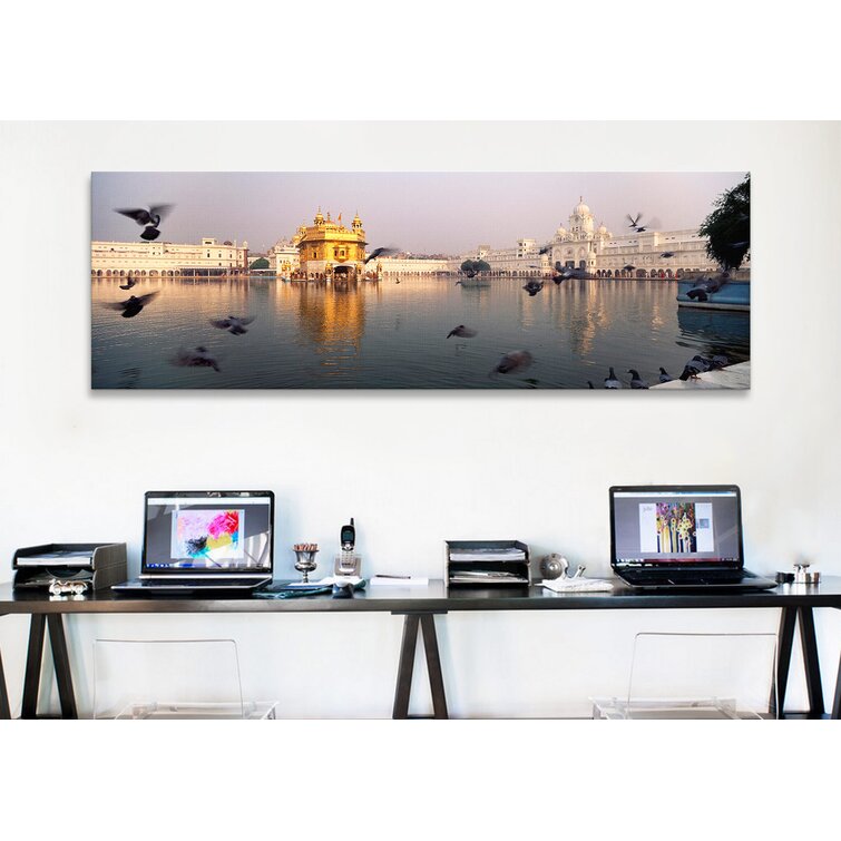 Bless international Reflection Of A Temple In A Lake, Golden Temple,  Amritsar, Punjab, India On Canvas by Panoramic Images Gallery-Wrapped  Canvas Giclée & Reviews