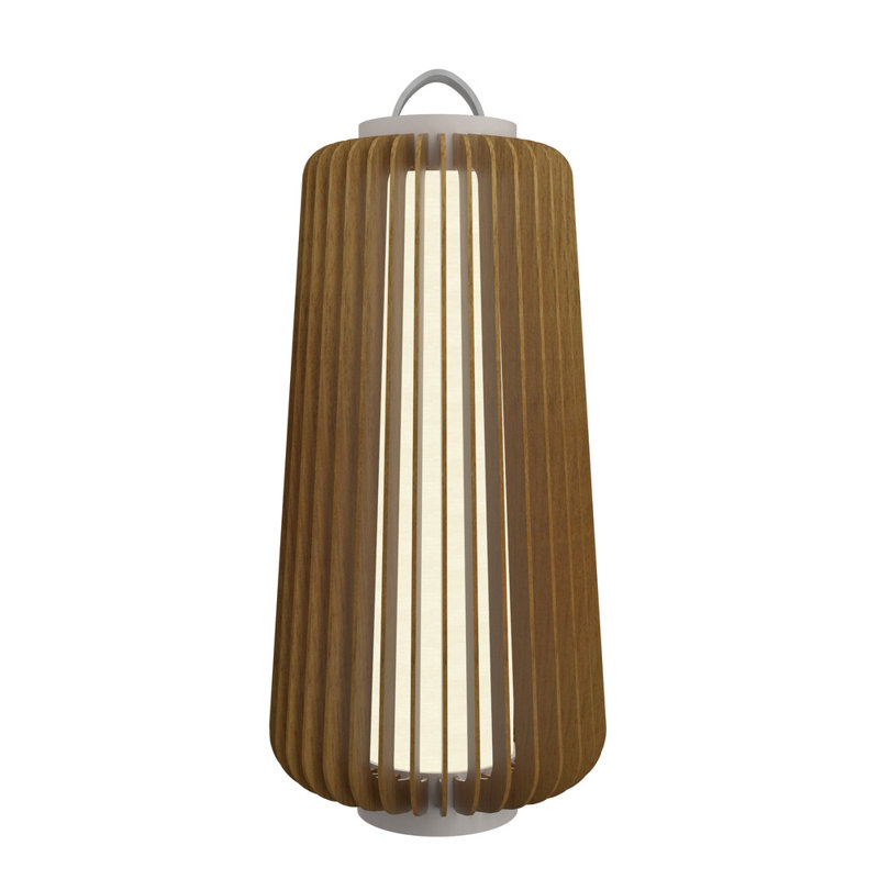 Stecche Di Legno Desk Table Lamp, American Walnut, 30.81" H x 14.04" W x 14.04" D