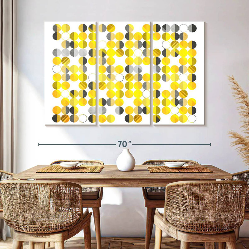 Avery Molecular Abstract Geometric, 42" H x 65" W