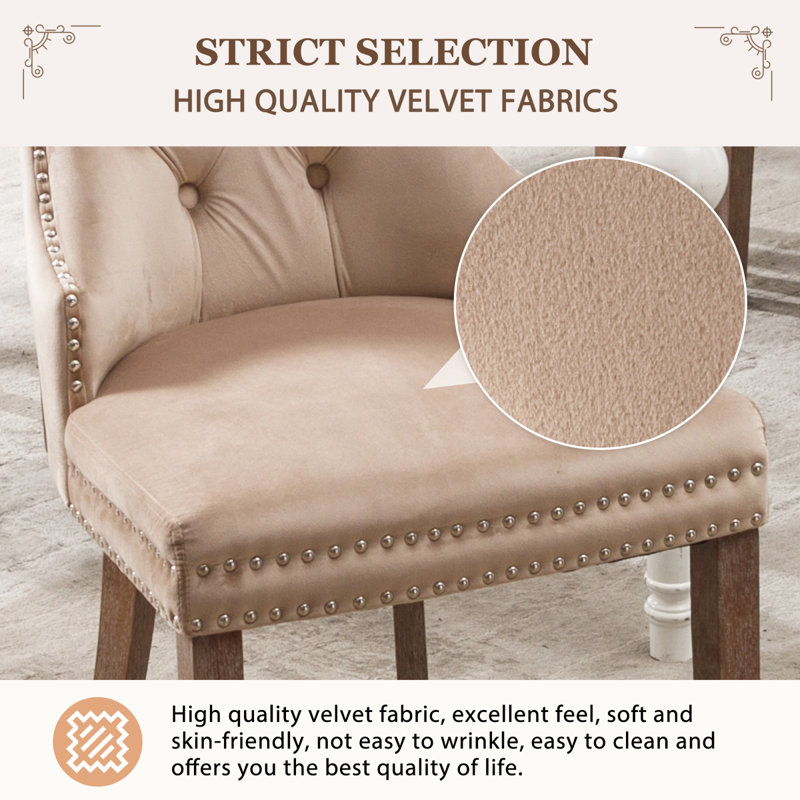 49.5cm H Side Chair in Beige, 4