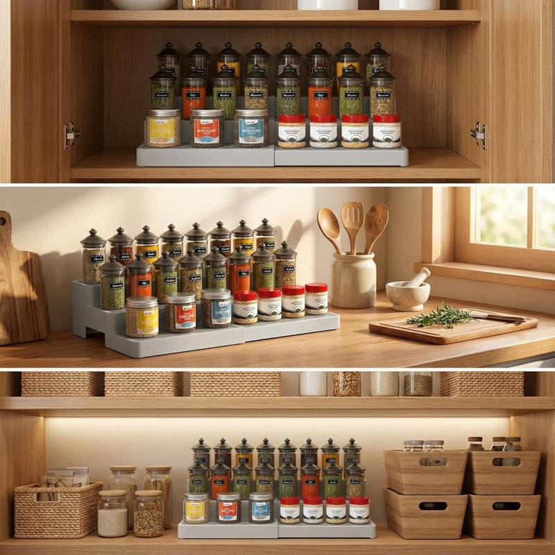Range-épices extensible pour armoire (paquet de 2)