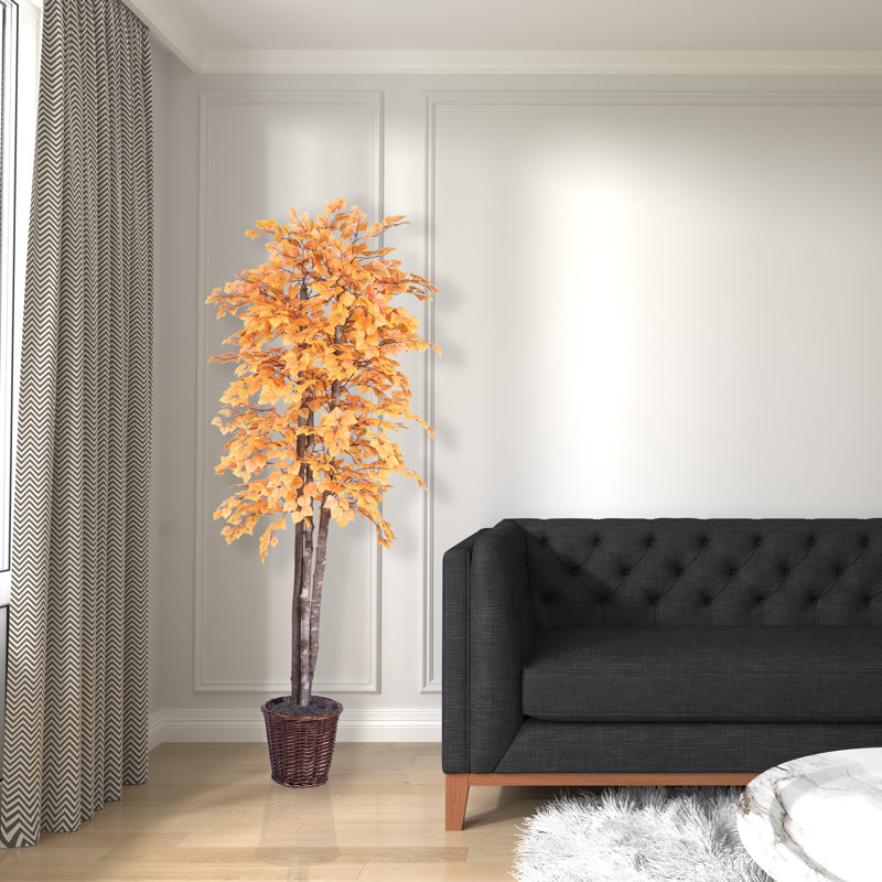 Série artificielle Golden Aspen, Brun, H 72 po x l 30 po x P 30 po