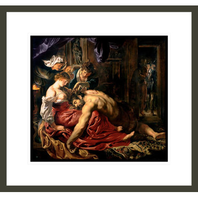«Samson and Delilah» par Peter Paul Rubens, impression giclée encadrée