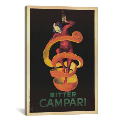« Bitter Campari (Vintage) » par Leonetto Cappiello, affiche vintage sur toile