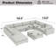 Canapé modulaire rembourré 9 pièces Nuccio-112602389