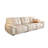 White Genuine Leather Modular Sofa cushion couch