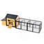 Grand poulailler en bois 118 po avec nichoir, plateau coulissant anti-fuite, toit en asphalte et portes en libre-service 118 po - Cage à volaille sécurisée pour une utilisation dans une cour arrière-963900746