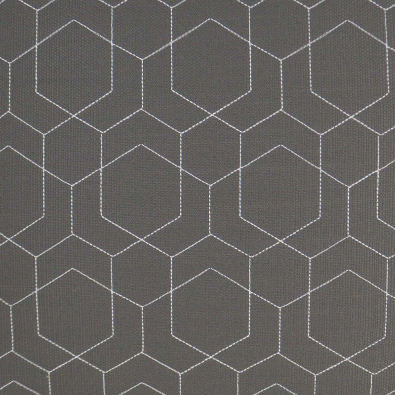 Hex Quilt Lumbar Indoor/Outdoor Pillow Cover & Insert, Gray