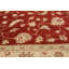 Tapis en laine rouge foncé/ivoire 5 pi x 6 pi à la main one-of-kind-noué la 2010 chobi Hirano