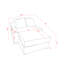 Méridienne large 48,8 po Zelma-2035492087
