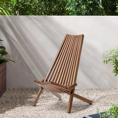 Wood Folding Seat - Stylish, Comfortable For Relaxing, Easy To Fold And Store Anywhere Ergonomic Chair In Solid No Assembly, Perfect Relaxing