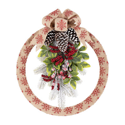 Couronne en toile de jute 18 po