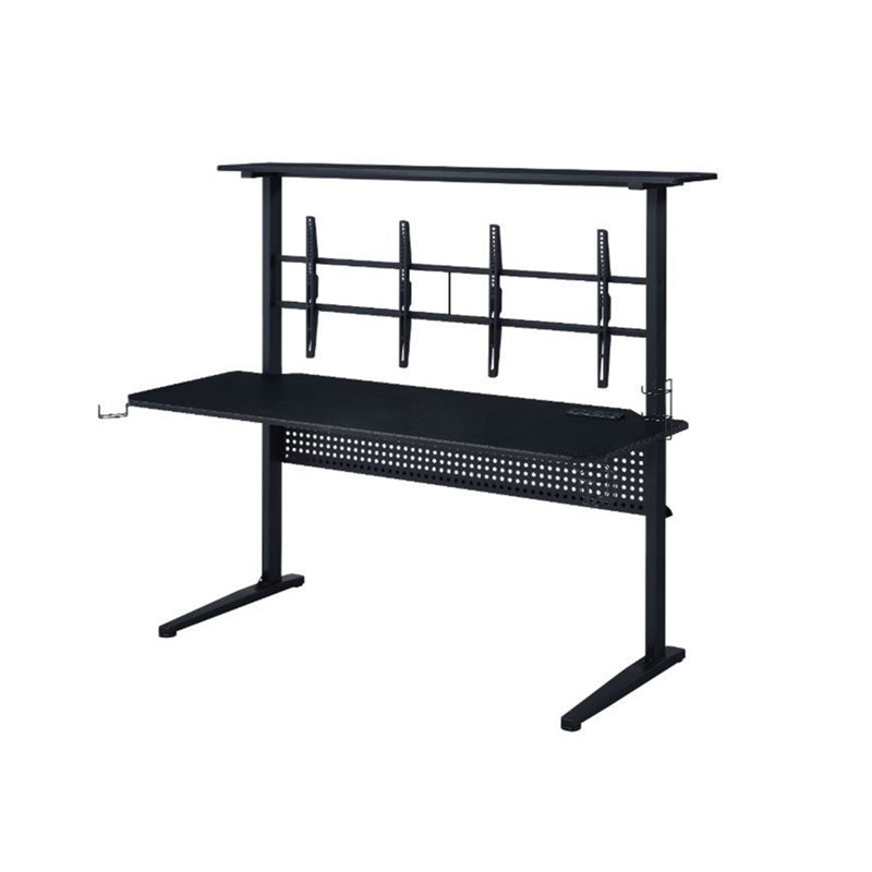 Canzi Gaming Table with USB Port in Black