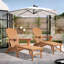 Chaise Adirondack avec repose-pieds Behiye-1460727930
